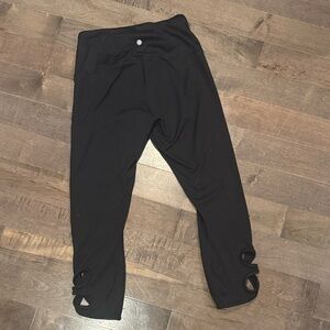 Yogalicious Black Leggings with Bow Detail
